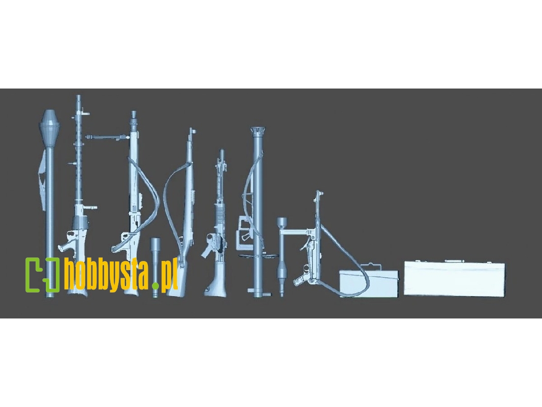 German Wwii Gun Set For Dioramas (3d-printed) - image 1