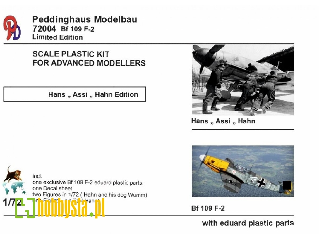Messerschmitt Bf-109 F-2 - Hans " Assi" Hahn - image 1