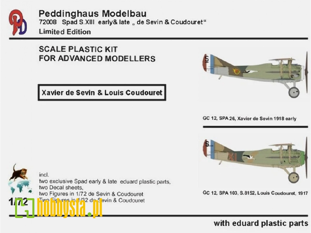 Spad S. Xiii - Gc 12 Early & Late  Les Cigognes (De Sevin & Coudouret) - image 1