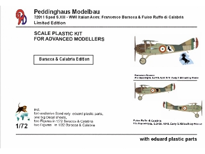 Spad S.Xiii - Italian Wwi Aces: Francesco Baracca & Fulco Ruffo Di Calabria - image 1