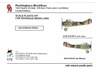 Spad S.Xiii (Late) - 27th Aero: Frank Luke & Joe Wehner - image 1