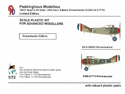 Spad S.Xiii (Late) - 94th Aero: Edward Rickenbacker (S.4523 & S.7775) - image 1