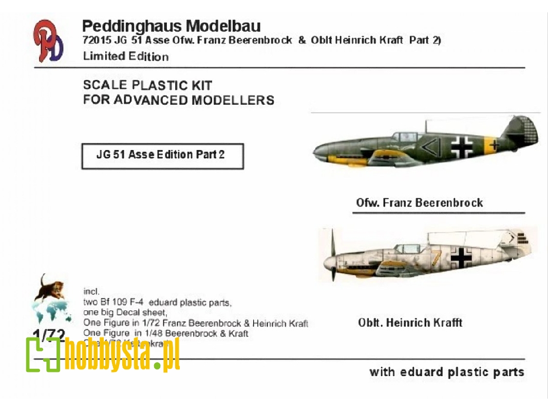 Messerschmitt Bf-109 F-4 - Ofw Franz Beerenbrock Stab Jg 51 & Oblt Heinrich Krafft - image 1