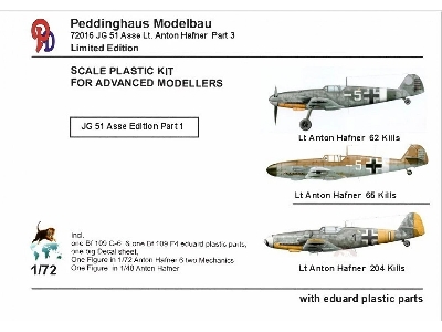 Messerschmitt Bf-109 F-4 / F-6 - Lt Anton Hafner Staffelkapitän 8/Jg 51 (Russia 1943-1944) - image 1