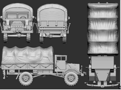 Ford 938 - Nato Goat Prische With Tarpaulin - image 1
