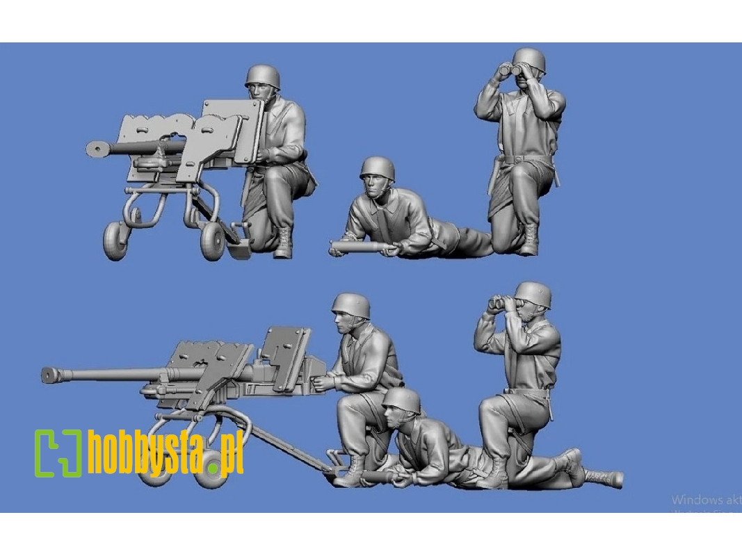 German Wwii Paratroopers With 2,8 Cm Panzerbuchse - image 1