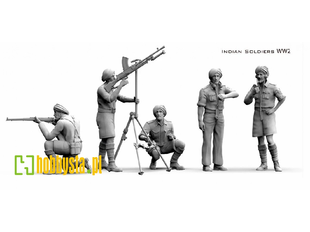 Indian  Wwii Soldiers (British Uniform / 3d-printed) - image 1