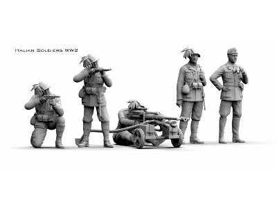 Italian Wwii Soldiers With Solothurn Anti-tank Weapon (3d-printed) - image 1