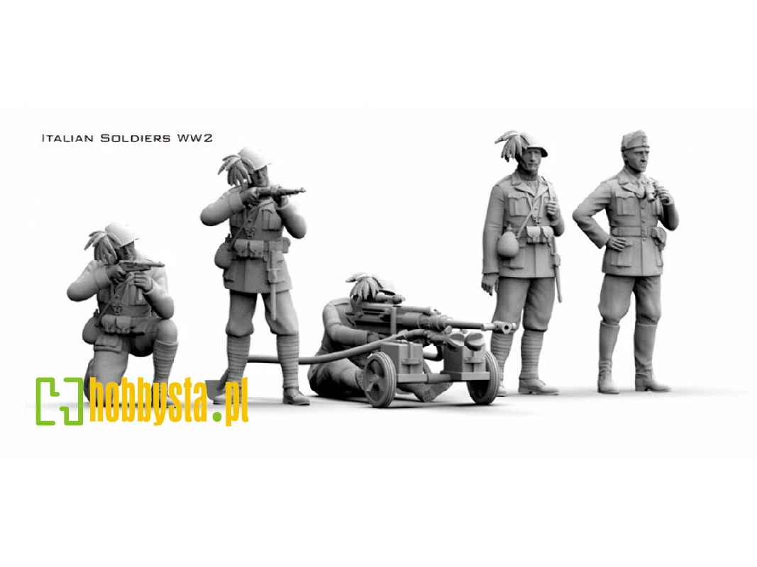 Italian Wwii Soldiers With Solothurn Anti-tank Weapon (3d-printed) - image 1