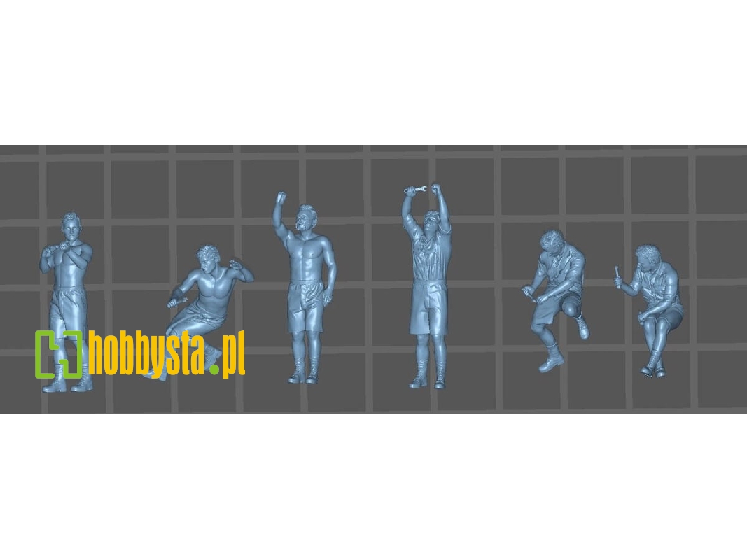 German Wwii Aircraft Technician No.2 (6 Figures / 3d-printed) - image 1