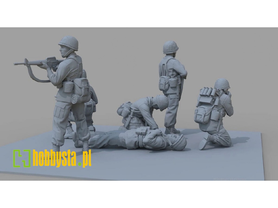 Us Infantry Soldiers - Vietnam War Set 1 (6 Figures) - image 1