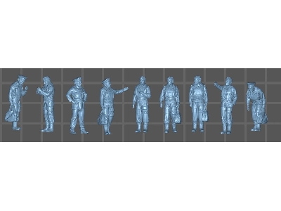 German Wwii Bomber Crews (9 Figures) - image 1