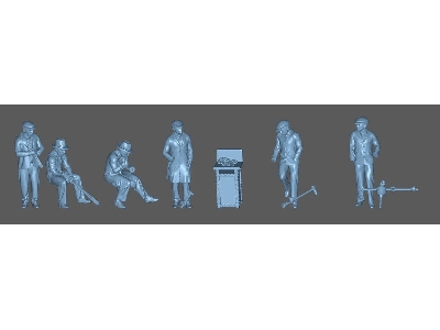 Shipyard Workers (6 Figures / 3d-printed) - image 1