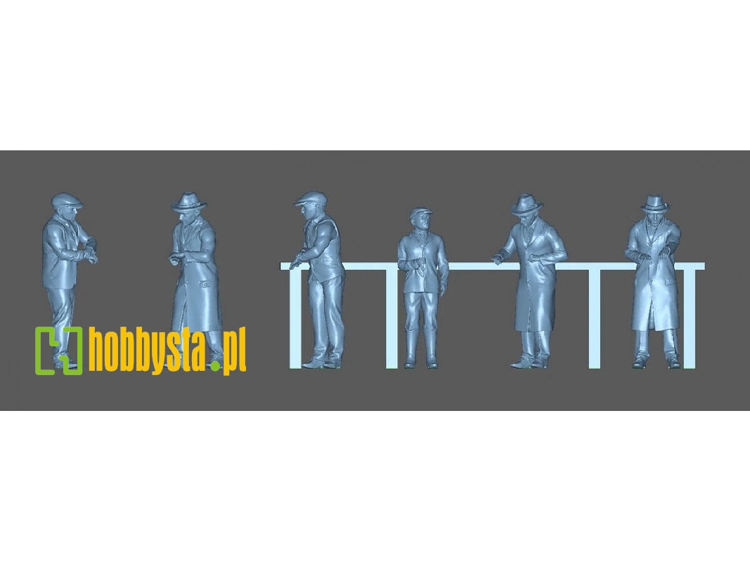 Dock Foreman At Drafting Table (6 Figures / 3d-printed) - image 1