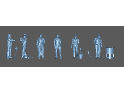 Shipyard Workers No.2 (6 Figures / 3d-printed) - image 1