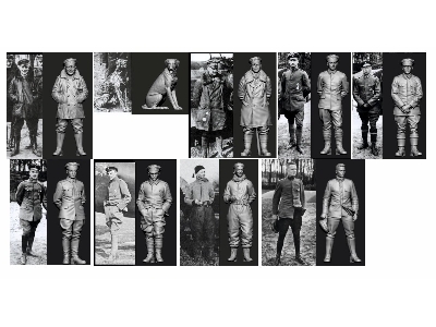 German Wwi Aces Jastas 5 And Jasta 11 (9 Figures / 3d-pritned) - image 1