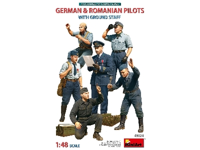 German & Romanian Pilots With Ground Staff (6 Figures) - image 1