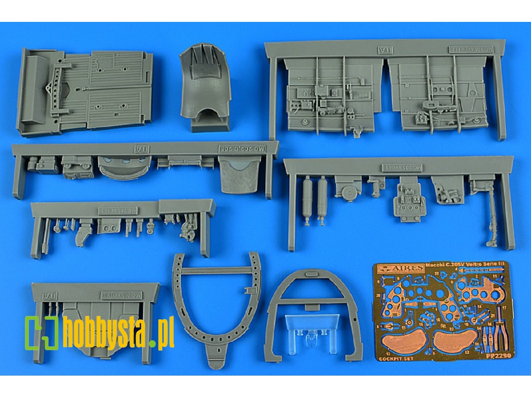 Macchi C.205v Veltro Serie Iii - Cockpit Set (For Italeri Kits) - image 1