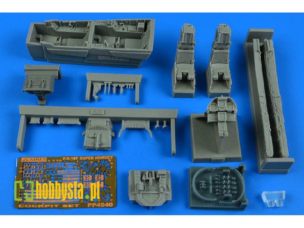 Boeing F/A-18 F Super Hornet - Cockpit Set (For Meng Kits) - image 1