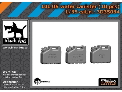 Us 10l Water Canister (10 Pcs / 3d-printed) - image 1