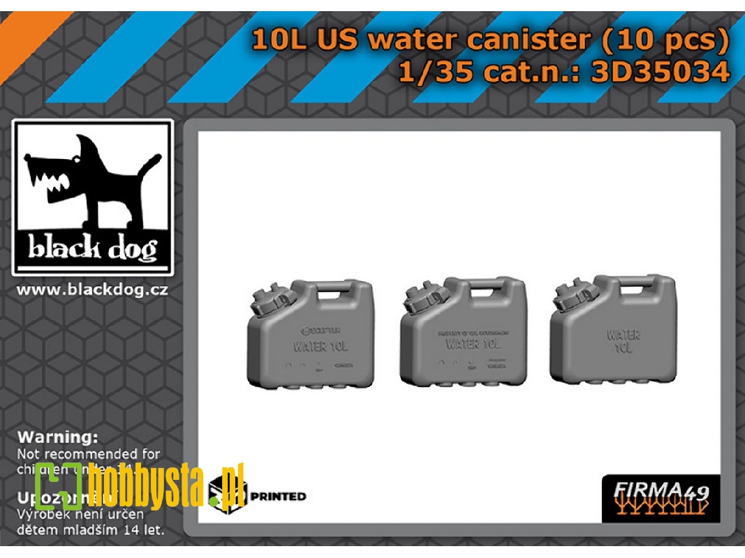 Us 10l Water Canister (10 Pcs / 3d-printed) - image 1