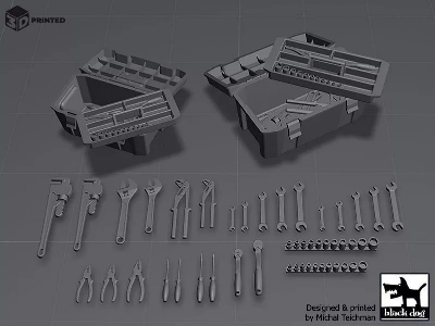 Tools And Toolboxes (54 + 2 Pcs / 3d-printed) - image 4