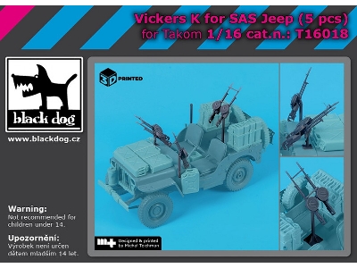 Vickers K For Sas Jeep (5 Pcs / For Takom Kits) - image 1