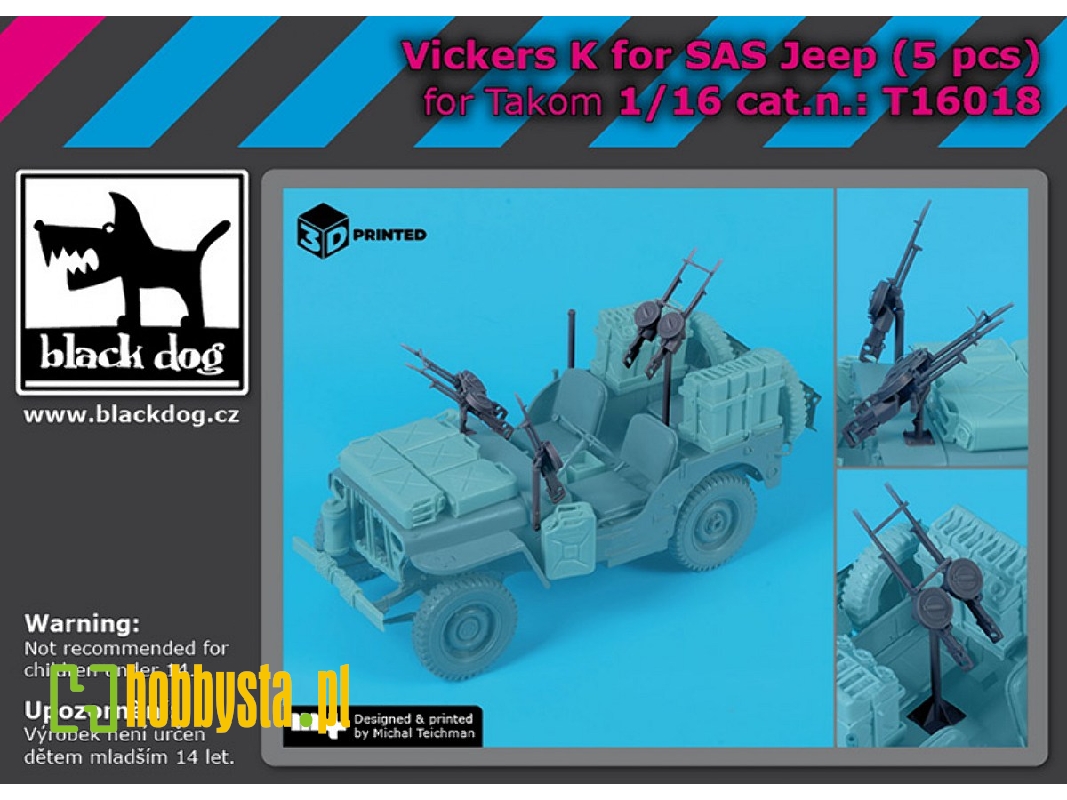 Vickers K For Sas Jeep (5 Pcs / For Takom Kits) - image 1