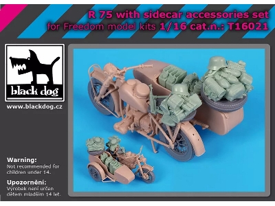 Bmw R75 With Sidecar - Accessories Set (For Freedom Model Kits) - image 1