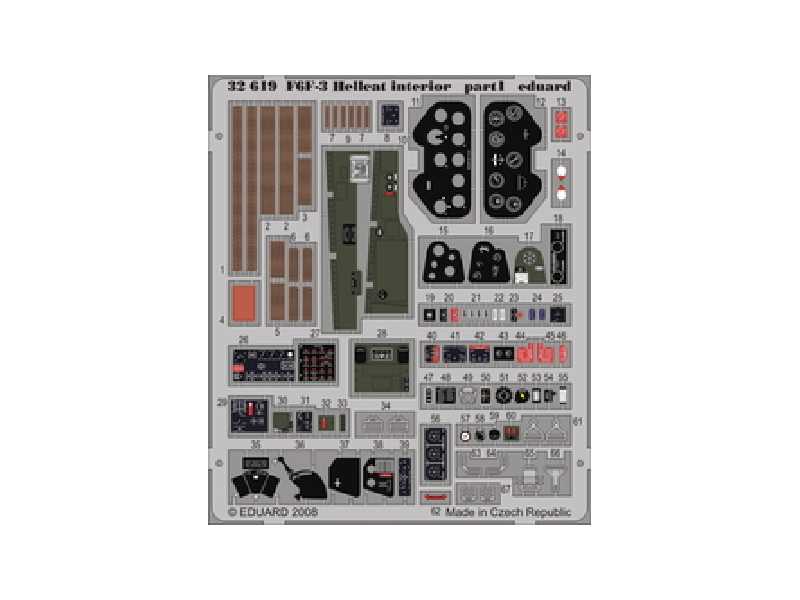 F6F-3 interior S. A. 1/32 - Trumpeter - image 1