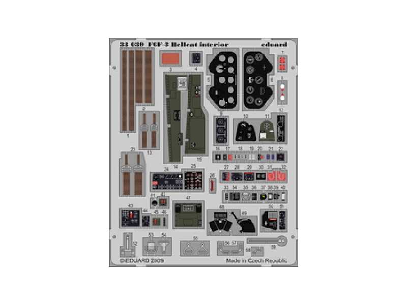 F6F-3 interior S. A. 1/32 - Trumpeter - image 1