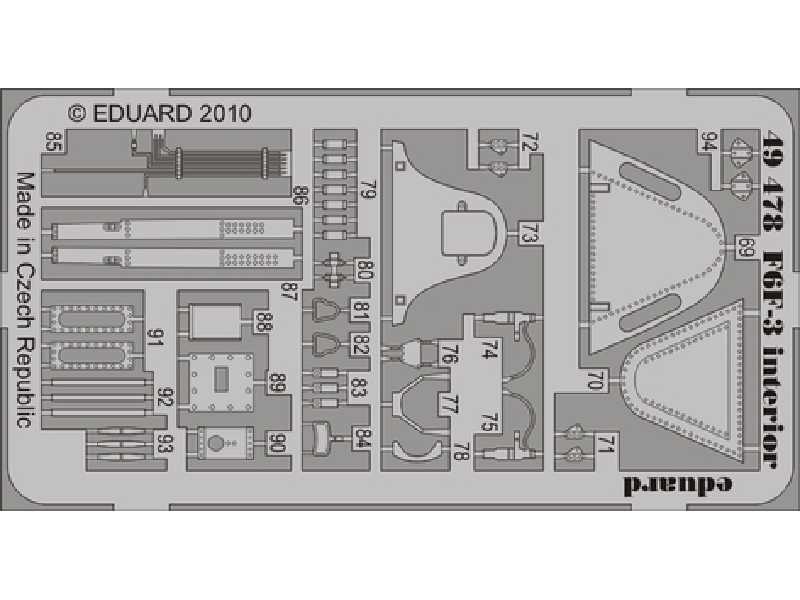 F6F-3 interior S. A. 1/48 - Hobby Boss - image 1