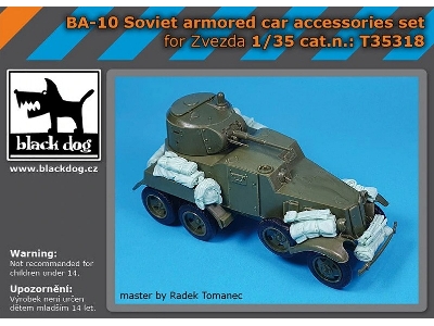 Ba-10 Soviet Armored Car - Accessories Set (For Zvezda Kits) - image 1
