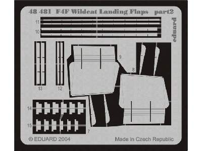 F4F-4 landing flaps 1/48 - Tamiya - image 3