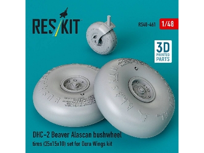 Dhc-2 Beaver - Alascan Bushwheel Tires (35x15x10) Set (For Dora Wings Kits / 3d Printed) - image 2