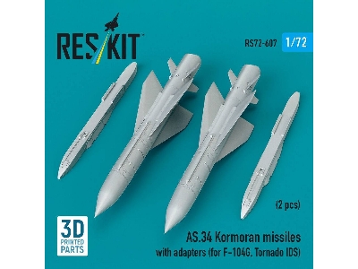 As.34 Kormoran Missiles With Adapters For F-104 G And Tornado Ids (2 Pcs / 3d-printed) - image 2