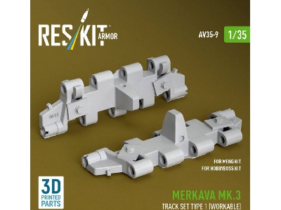 Merkava Mk.3 - 3d-printed Workable Track Set Type 1 (For Meng & Hobby Boss Kits) - image 3