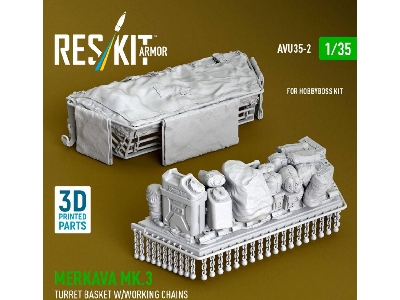 Merkava Mk.3 - 3d-printed Turret Basket With Working Chains (For Hobby Boss Kits) - image 3