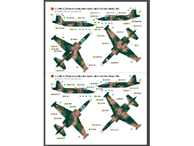 Su-25 Frogfoot - Geometric (Blue 17, 33, 01, 02) Ukrainian Air Forces (Main Decals With Stencils) - image 2