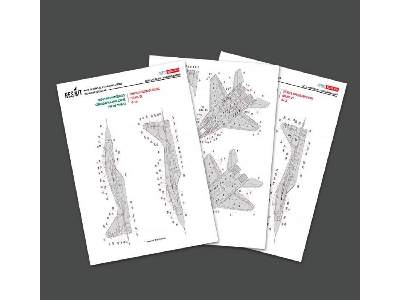 Mig-29 Fulcrum 9-12 / 9-13 And Ub - Ukrainian Air Forces (Stencils Decals) - image 1