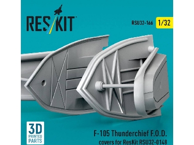 Republic F-105 Thunderchief - F.O.D. Covers (For Res/Kit U32-0148 Kit / 3d-printed) - image 2