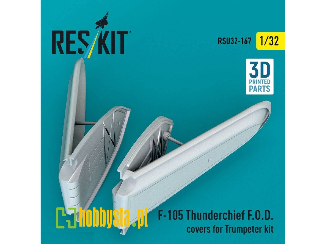 Republic F-105 Thunderchief - F.O.D. Covers (For Trumpeter Kits / 3d-printed) - image 1