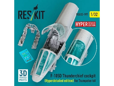 Republic F-105 D Thunderchief - Cockpit Hyperdetailed Edition (For Trumpeter Kits / 3d-printed) - image 1