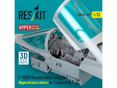 Republic F-105 D Thunderchief - Cockpit Hyperdetailed Edition (For Trumpeter Kits / 3d-printed) - image 2