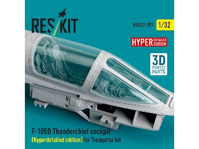 Republic F-105 D Thunderchief - Cockpit Hyperdetailed Edition (For Trumpeter Kits / 3d-printed) - image 3