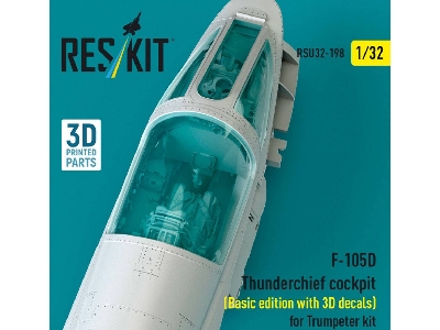 Republic F-105 D Thunderchief - Cockpit Basic Edition With 3d-decals (For Trumpeter Kits / 3d-printed) - image 2