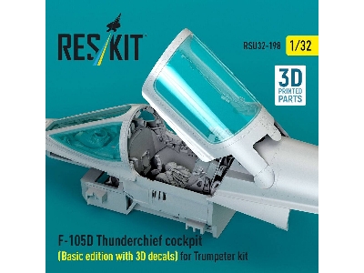 Republic F-105 D Thunderchief - Cockpit Basic Edition With 3d-decals (For Trumpeter Kits / 3d-printed) - image 3