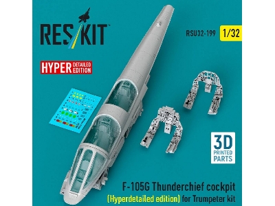 Republic F-105 G Thunderchief - Cockpit Hyperdetailed Edition (For Trumpeter Kits / 3d-printed) - image 1