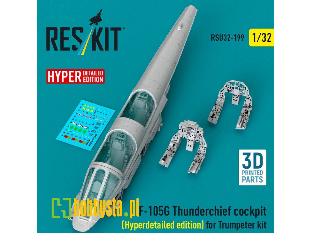 Republic F-105 G Thunderchief - Cockpit Hyperdetailed Edition (For Trumpeter Kits / 3d-printed) - image 1