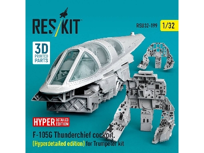 Republic F-105 G Thunderchief - Cockpit Hyperdetailed Edition (For Trumpeter Kits / 3d-printed) - image 2